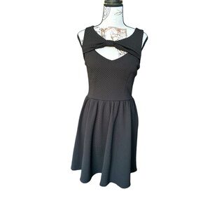 City Studio adorable little black skater dress with cutout detail size 9